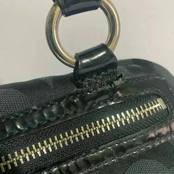 Coach CC signature print canvas logo satchel handbag - Picture 7 of 12